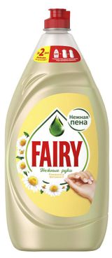 Изображение товара Средство для мытья посуды Fairy «Нежные ручки» Ромашка и витамин E, 1.35 л