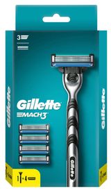 Изображение товара Бритва мужская Gillette Mach3 с 5 сменными кассетами c символикой UEFA Champions League