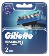 Изображение товара Сменные кассеты для мужской бритвы Gillette Mach3 Turbo, 2 шт