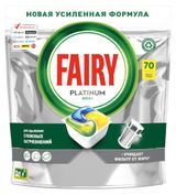 Изображение товара Капсулы для посудомоечной машины Fairy Platinum All in One Лимон, 70 шт