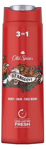 Изображение товара Гель-шампунь для душа Old Spice Bearglove Дикий аромат 2в1, 400 мл