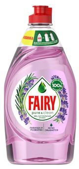 Изображение товара Средство для мытья посуды Fairy Pure&Clean  Лаванда и розмарин, 450 мл