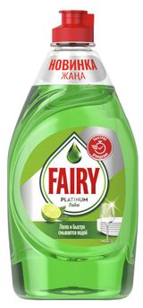 Изображение товара Средство для мытья посуды Fairy Platinum Лайм, 430 мл