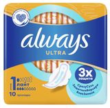 Изображение товара Прокладки гигиенические Always Ultra Light с крылышками размер 1, 10 шт