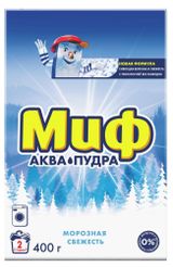 Изображение товара Стиральный порошок «Миф» Аквапудра Автомат Морозная свежесть, 400 г