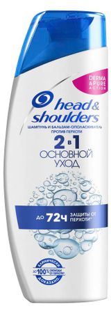 Изображение товара Шампунь и бальзам-ополаскиватель для волос Head&Shoulders против перхоти Основной Уход, 300 мл