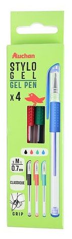 Изображение товара Ручки гелевые АШАН Красная птица 0,7 мм, 4 шт