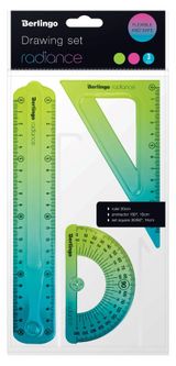 Изображение товара Набор чертежный Berlingo Radiance средний, 3 предмета