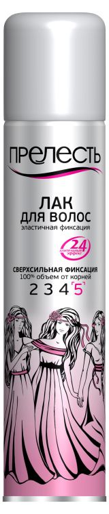 Изображение товара Лак для волос «Прелесть» сверхсильной фиксации, 200 см3