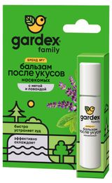 Изображение товара Бальзам после укусов насекомых Gardex мята лаванда роликовый, 7 мл
