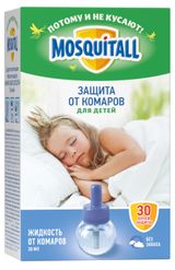 Изображение товара Жидкость для фумигатора от комаров Mosquitall Нежная защита для детей 30 ночей, 30 мл