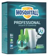 Изображение товара Комплект электрофумигатор с жидкостью от комаров Mosquitall Профессиональная защита Turbo 30 ночей, 30 мл