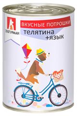 Изображение товара Влажный корм для собак «Зоогурман» Вкусные потрошки телятина-язык, 350 г