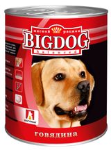 Изображение товара Консервы для собак «Зоогурман» Big Dog говядина, 850 г