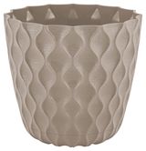 Изображение товара Горшок для цветов InGreen Wave с дренажной сеткой и съемным поддоном  D145мм французский платан, 1,4 л