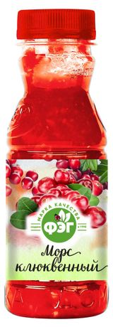 Изображение товара Морс «ФЭГ» клюквенный, 400 мл