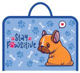 Изображение товара Папка для труда «Пчелка» А4 на молнии ручки-тесьма, 325х230х25 мм, 1 шт, в ассортименте