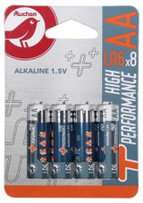 Изображение товара Батарейки АШАН Красная птица Premium алкалиновые LR6 AA, 8 шт