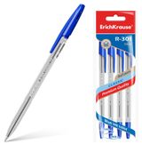 Изображение товара Ручка шариковая ErichKrause Classic Stick R-301 1 мм синяя, 4 шт