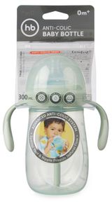 Изображение товара Бутылочка Happy Baby антиколиковая с ручками и силиконовой соской, 300 мл