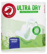 Изображение товара Прокладки гигиенические АШАН Красная птица Ультра Найт Драй, 7 шт