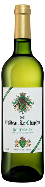 Изображение товара Вино Chateau Le Chapitre Бордо белое сухое Франция, 0,75 л