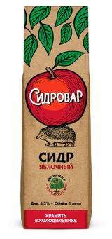 Изображение товара Сидр «Сидровар» яблочный, 1 л