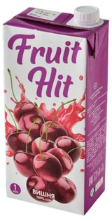 Изображение товара Сок Fruit Hit Вишневый, 1 л