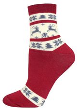 Изображение товара Носки женские новогодние «Брестские» ARCTIC 15С1408 вишневые, р 25