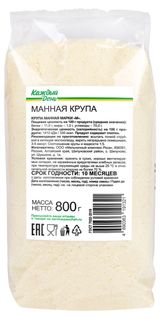 Изображение товара Крупа манная «Каждый день», 800 г