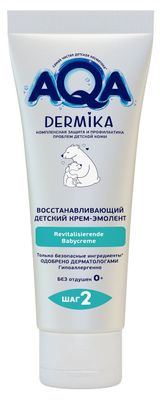 Изображение товара Крем-эмолент детский AQA DERMIKA восстанавливающий, 75 мл