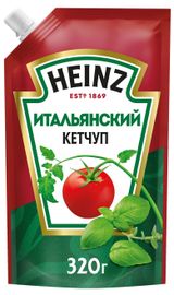 Изображение товара Кетчуп томатный Heinz Итальянский, 320 мл