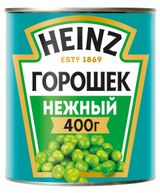 Изображение товара Горошек зеленый Heinz нежный, 400 г