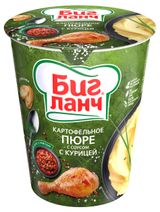 Изображение товара Пюре картофельное «Биг Ланч» с соусом с курицей, 50 г