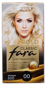Изображение товара Крем-краска для волос Fara Classic Gold 500 Блондор 00, 156 г