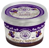 Изображение товара Творог рассыпчатый «Киржачский МЗ» с вареньем черничным 5% БЗМЖ, 160 г