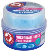 Изображение товара Чистящая паста АШАН Красная птица 3 в 1 с губкой, 400 г