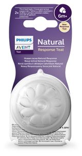 Изображение товара Соска Philips Avent Natural Response SCY966/02 для густых жидкостей 6 мес+, 2 шт