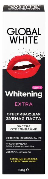 Изображение товара Зубная паста Global White Extra Whitening Отбеливающая, 100 г