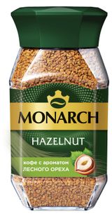 Изображение товара Кофе растворимый MONARCH Hazelnut с лесным орехом, 95 г