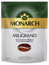Изображение товара Кофе растворимый MONARCH c добавлением кофе жареного молотого, 120 г