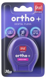 Изображение товара Зубная нить Splat Ortho+ ортодонтическая со вкусом мяты Италия, 30 м