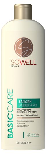 Изображение товара Бальзам для всех типов волос SoWell Ежедневный Basic carе базовый уход, 500 мл