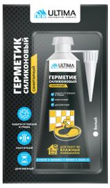 Изображение товара Герметик силиконовый Ultima Санитарный белый, 80 мл