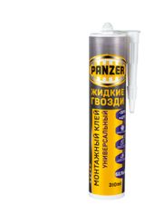 Изображение товара Клей монтажный Panzer универсальный белый, 310 мл
