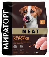 Изображение товара Сухой корм для собак мелких пород «Мираторг» Meat c курицей, 1,1 кг