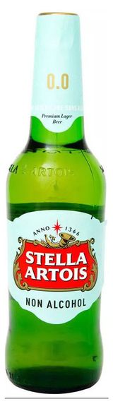 Изображение товара Пиво безалкогольное Stella Artois светлое фильтрованное 0,5%, 440 мл