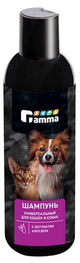 Изображение товара Шампунь для собак и кошек GAMMA универсальный с экстрактом Алоэ Вера, 250 мл