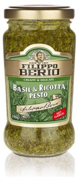 Изображение товара Соус Filippo Berio Песто с базиликом и рикоттой Италия, 190 г