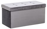 Изображение товара Пуф с ящиком для хранения Леда антрацит, 38х76х38 см